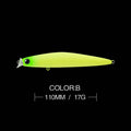 Fishing lure 1pcs Topwater Minnow 11cm 17g wobblers Pike Sea Spinning Artificial hard Bait swimbait Jerkbait carp Fishing Pesca