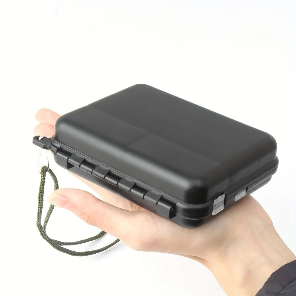 140 piece fishing gear kit, stainless steel swivel and float equipped snap button, durable black box suitable for anglers