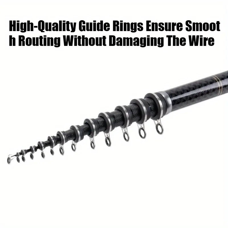 3.6m-7.2m fishing rod, 60T high-carbon fiber, telescopic sea/casting rod, suitable for coastal, sea, and freshwater fishing.