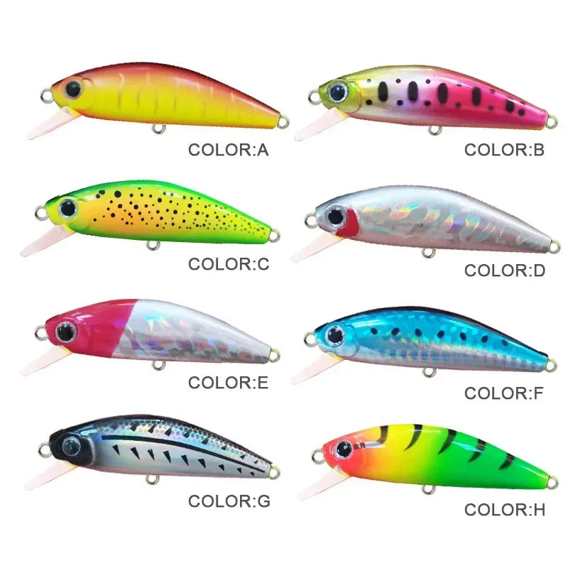 Minnow Fishing Lure Winter Sinking for Fishing Tackle Wobbler Artificial Bait Goods Pike Pesca Trout Lure Spinning Carp Hooks