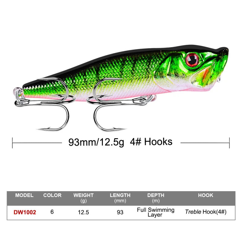 6PCS 12.5G 9cmNew fishing gear: Wave fishing lures for long-distance casting, sea fishing hard lures